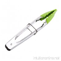 Meolin BBQ Kitchen Tong Silicone Kitchen Tongs for Barbeque  Cooking  Grilling Turner green 7.081.29in - B076CP1KR5